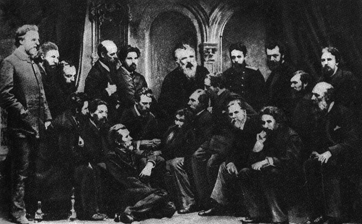 Участники Товарищества передвижных выставок. Фотография. 1886