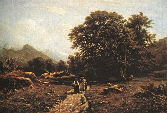 Швейцарский пейзаж. 1866