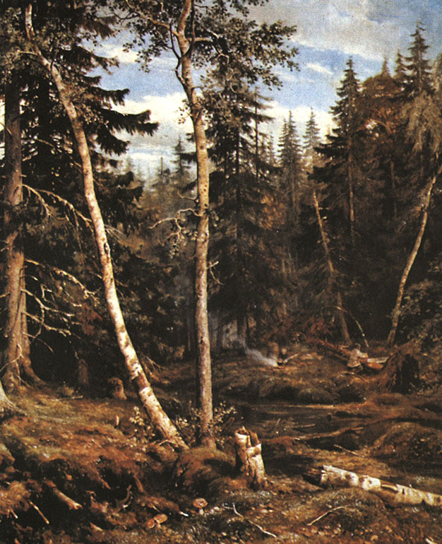 Рубка леса (фрагмент). 1867