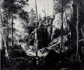 Местность Кукко. Вид на острове  Валааме.  Масло. 1859 или  1860. ГРМ