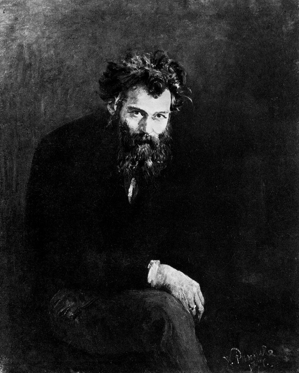 Ilya Repin. 1844 - 1930. Portrait of Shishkin. 1876 Oil on canvas. 106X88 cm. The Russian Museum, Leningrad