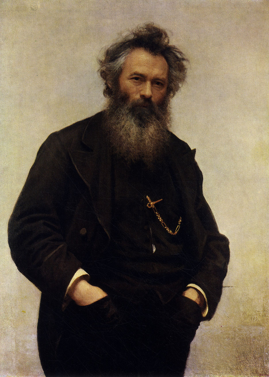 Portrait of Shishkin by Ivan Kramskoi. 1980. The Russian Museum, Leningrad