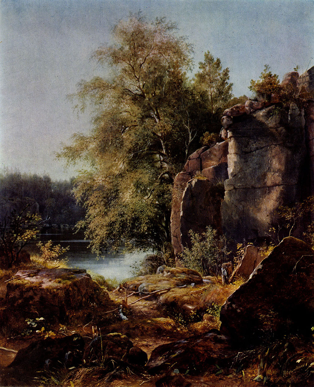 6. View of Valaam island. 1858. Oil on canvas. 66.5X56 cm. Museum of Russian Art, Kiev