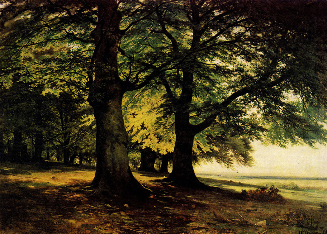 17. The Teutoburg forest. 1865. Oil on canvas. 67X95 cm. The Russian Museum, Leningrad