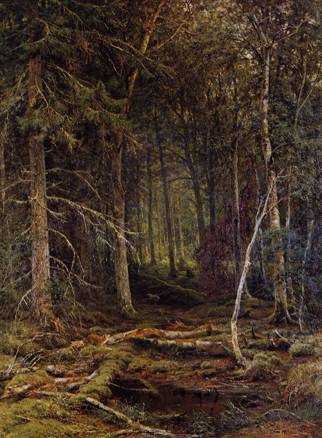 48. Backwoods. 1872. Oil on canvas. 209X161 cm. The Russian Museum, Leningrad