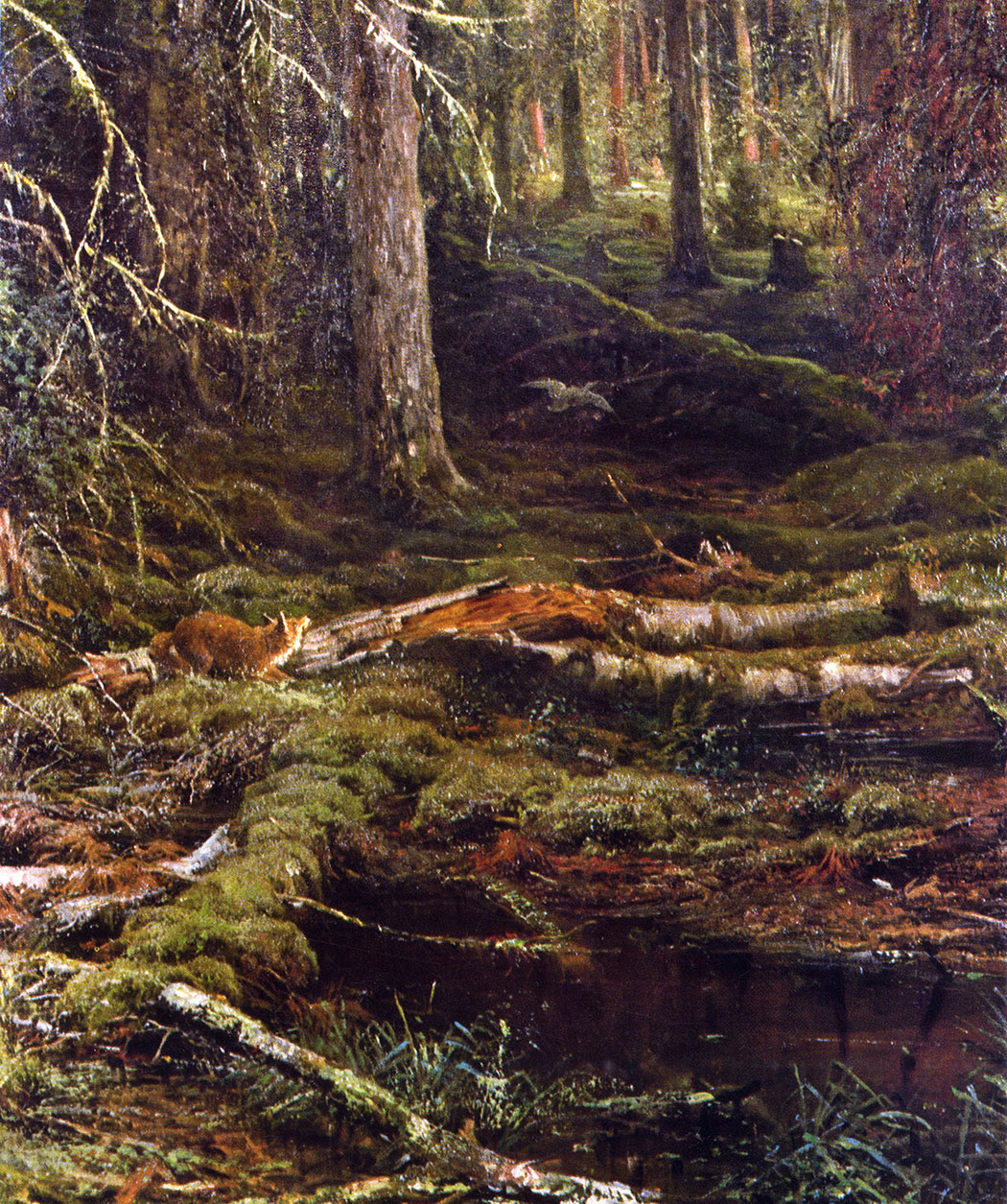 49. Backwoods. 1872. Oil on canvas. 209X161 cm. The Russian Museum, Leningrad