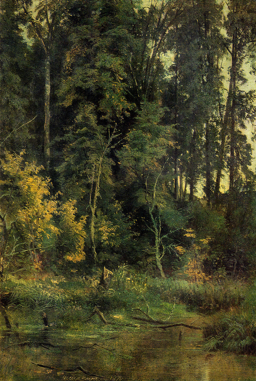 74. Approaching autumn. Study. 1880. Oil on canvas. 52.2X38 cm. The Tretyakov Gallery, Moscow