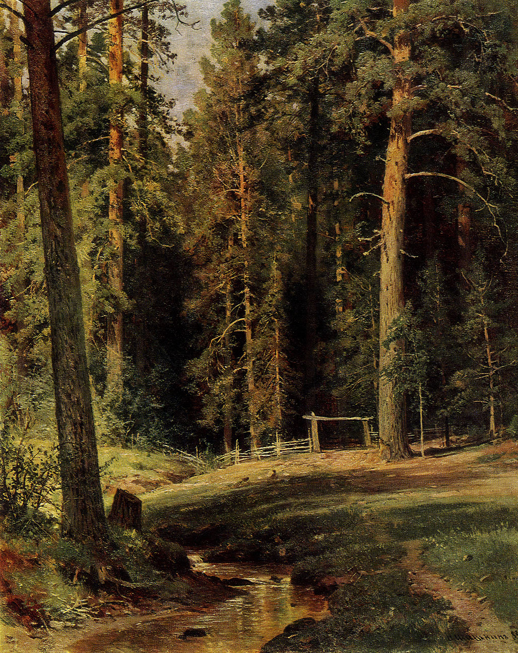81. Forest edge. 1884. Oil on canvas. 71.5X57.5 cm. Picture Gallery of Armenia, Yerevan