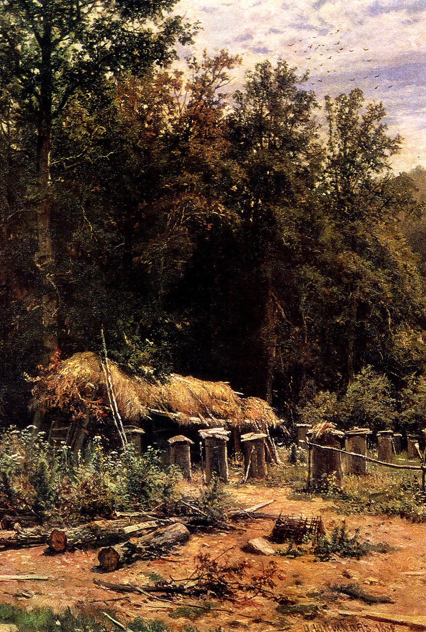85. The apiary. 1882. Oil on canvas. 63.2X46 cm. The Tretyakov Gallery, Moscow
