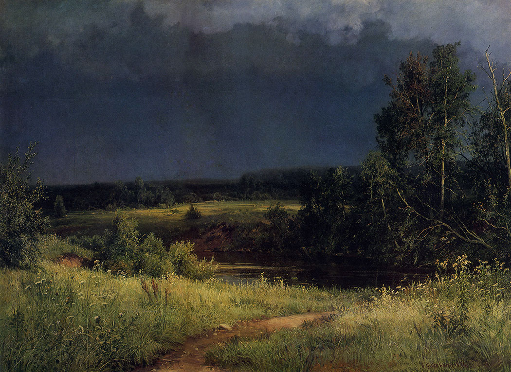 98. Gathering storm. 1884. Oil on canvas. 110X150 cm. The Russian Museum, Leningrad