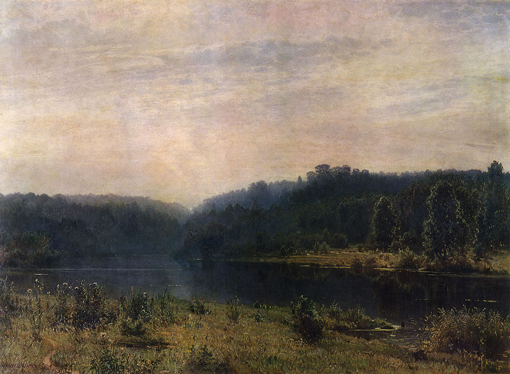 121. Misty morning. 1885. Oil on canvas. 108X146 cm. Art Museum, Gorky