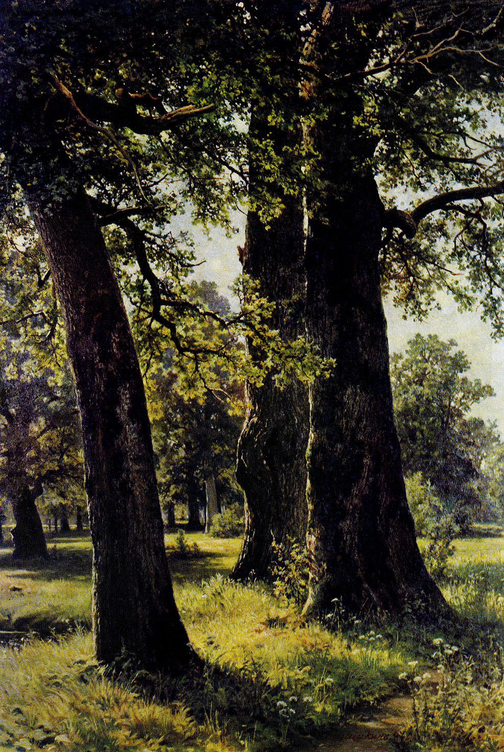 149. Oaks. 1887. Oil on canvas. 147X108 cm. The Russian Museum, Leningrad
