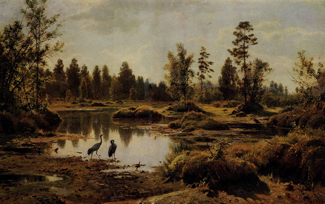 170. The polesye moorlands. 1890. Oil on canvas. 89.5X142 cm. Art Museum of Byelorussia, Minsk