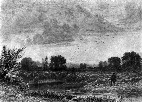 Рис. 8. Охотник на болоте. Офорт. 1873